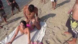 hairy milf beach - Hairy milf Alexandra Wett fucked at a hot gangbang beach party - Free Porn  Videos - YouPorn