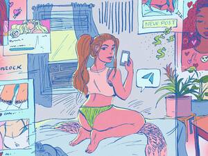 adult humor cartoon anal - OnlyFans blurs the line between influencers, sex workers, and porn stars -  Vox