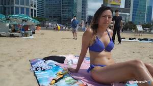 big asian nipples at the beach - BBW00: Asian Nipple Peek on Beach - ThisVid.com
