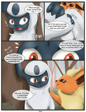 Absol Comic - Rule 34 - 1boy 1girls 2018 absol animal genitalia animal penis border  canine penis comic covering up duo eeveelution embarrassed feet female  feral flareon forest fur furry horn humiliation interspecies male nintendo