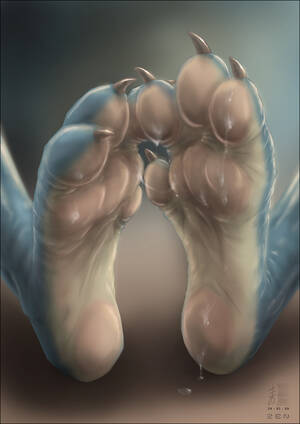 Foot Furry Porn - Messy Paws by ZEN -- Fur Affinity [dot] net