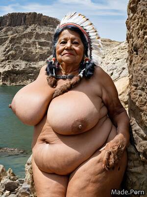 Native American Indian Bbw Porn - Porn image of huge boobs native american 90 gigantic boobs ssbbw woman bbw  created by AI
