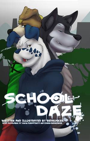 Adam Wan Furry Comics Porn - School Daze by RedRusker (Now With Colour Cover) + Lapping the Competition  by Adam