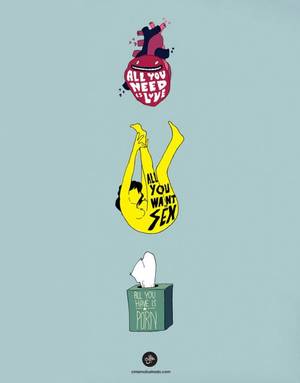 Illustration Tumblr Porn - Love, sex and porn. (Photo: Tumblr/ cinismoilustrado)