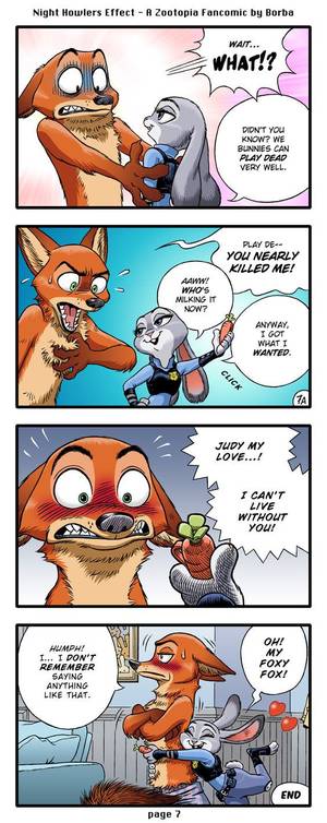 Jack Savage Judy Hopps Porn Comics - That's the conclusion of this fan comic and Nick and Judy's little  cat-and-mouse game (fox-and-rabbit game? Night Howlers Effect -