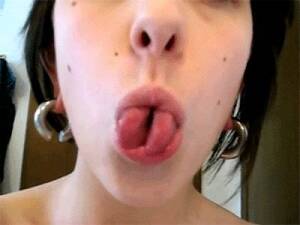 Girl Long Tongue Blowjobs - Love Long Tongue Blowjob GIF