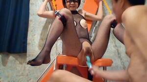 Asian Bdsm Orgasm - Submissive Slim Asian BDSM-lover Moans Loudly And Gets Wet After a 5  Vibrator And Fingering Torture