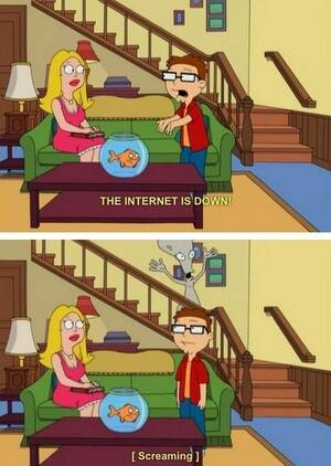 American Dad Jackson Porn - Meanwhile, we can't spend five minutes away from the internet. American Dad  ...