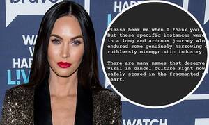 megan fox celebrity sex tapes - Megan Fox slams Hollywood as 'ruthlessly misogynistic' as she responds to  fan outrage | Daily Mail Online