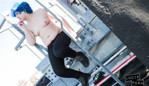 Blue Hair Glitter Porn - 