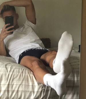 Gay Porn White Socks - sock_twink shows off his white Adidas crew socks in the mirror - Male Feet  Blog
