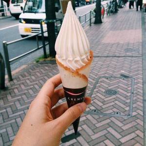 Japanese Creamiest - ã‚·ãƒ«ã‚¯ãƒ¬ãƒ¼ãƒ  - Shibuya, æ±äº¬éƒ½, Japan. The creamiest Hokkaido milk ice cream