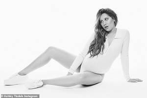 Ashley Tisdale Blowjob - Ashley Tisdale wows in a bump-hugging white knit leotard... as her due date  gets closer | Daily Mail Online