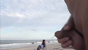 black beach pissing - Horny daddy pisses and jerks off his penis on a black babe at the beach |  voyeurstyle.com