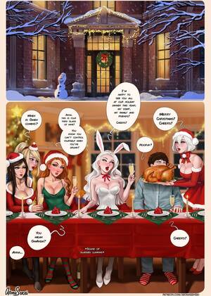 frozen shemale lesbian - Frozen Inc. Christmas Party 2022! comic porn | HD Porn Comics