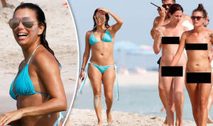 bottomless beach girls - Eva Longoria shows off incredible curves as she packs on the PDA with  husband Jose Baston | Celebrity News | Showbiz & TV | Express.co.uk