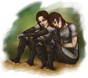 Katniss Everdeen Lesbian Porn - Katniss and Johanna, Joniss
