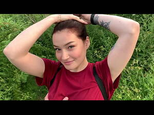 blowjob cumshot bush - public outdoor blowjob with creampie from shy girl in the bushes - Olivia  Moore - PORNORAMA.COM