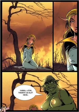 Elf Shemale Porn - Shemale Orc Fucking Elf - okunev (t-cartoons) porn comic parody on world of  warcraft. Group porn comics.