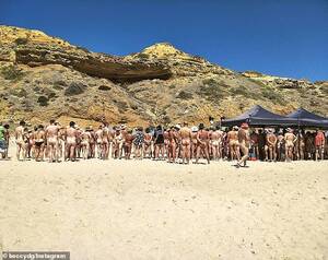 naturist beach games - Revellers strip down to compete as popular beach holds annual 'Nude Games'  | Daily Mail Online