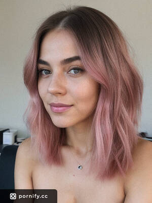 horny office girl bj - Pink-Haired Swedish Teen Gives a Horny Blowjob in the Office with a  Cum-Covered Face: Photorealistic AI Model | Pornify â€“ Free PremiumÂ® AI Porn