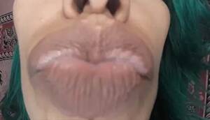 Brown Lipstick - Lip Fetish Brown Lipstick Porn Videos (1) - FAPSTER