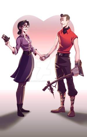 As Girls Tf2 Demofemale - TF2: Miss Pauling and Scout2 by DarkLitria on DeviantArt