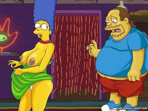 famous toon threesome - Marge Simpson threesome orgy