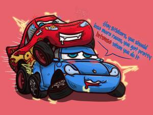 Cars Cartoon Porn - Lightning McQueen pounds Sally Carrera from behind (@Carsphilic) [Cars] :  r/rule34