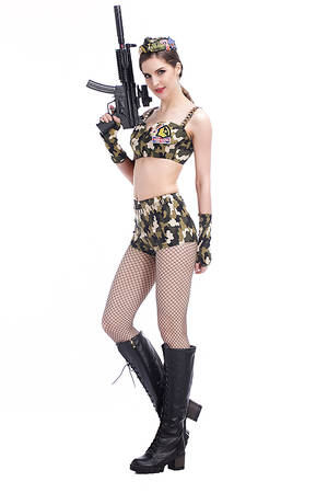 Club Outfit Porn - 2017 Adult Woman Sexy Military Camouflage Uniform Erotic Costume Club Fancy  Cosplay Outfit Porn Games Suits For Girls S XL-in Sexy Costumes from  Novelty ...