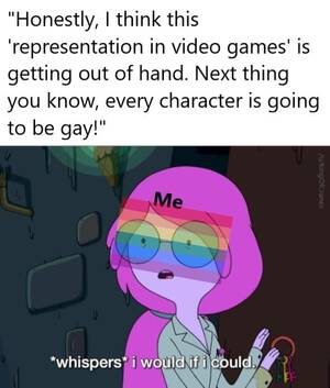 April Hunter Lesbian - Outside of dating VNs and porn games, has this ever been the case? :  r/gaymers