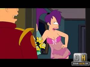 dirty cartoon porn - Dirty Leela From Porn Futurama In Sexy Pink Lingerie Rubbing Her Wet Twat  While Blowing A Dick