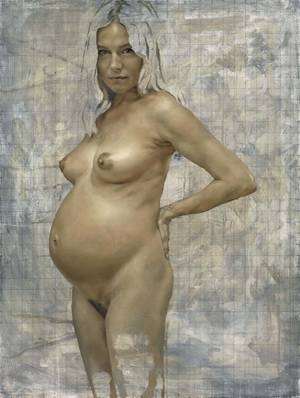 british pregnant nude - Nude portrait of heavily pregnant Sienna Miller star of Jonathan Yeo's new  exhibition | The Independent