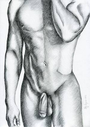Eeotic Gay Porn Pencil Drawing - PRINT of Original Art Work Pencil Drawing Gay Male Nude - Etsy