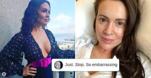Lesbian Licking Pussy Alyssa Milano - Fans Are Angry After Alyssa Milano Claims She's Trans, A Person Of Color  And A Gay Man