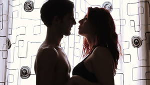 cam couple sex window - Silhouette Sex - Couple hugging in front of window - HD stock video clip