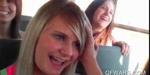lesbian bus girls - Teen cuties having lesbian sex in the bus EMPFlix Porn Videos
