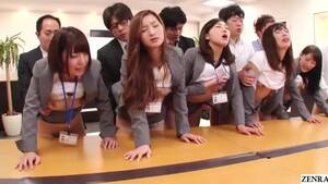 japan office orgy - Office Orgy with cute Japanese girls. Intense Doggy-styled Sex
