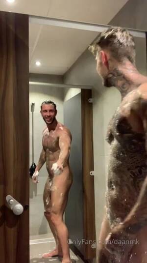 Male Models Shower Porn - TWO SEXY MUSCLE MEN IN THE SHOWER - ThisVid.com