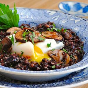 Forbidden Onion 3d Porn - Forbidden Rice Risotto This recipe was great. I ended up using fresh  shiitake and criminis