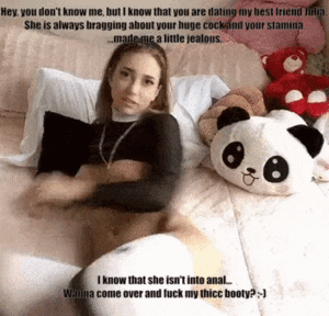 College Caption Porn - Irresistible big-assed college girl gets into a doggy style for you to  stick your dick in for that shaved pussy while you fuck her - PornGifs.xxx