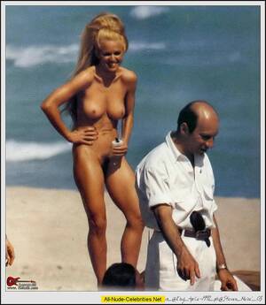 naked beach celebs - Madonna fully nude on the beach shows tits and hairy pussy