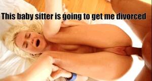 babysitter anal captions - Babysitter Caption GIFs - Porn With Text