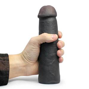 jumbo black penis - LeBrawn 9 Inch XL Realistic Black Cock Penis Extension Sleeve SexFlesh