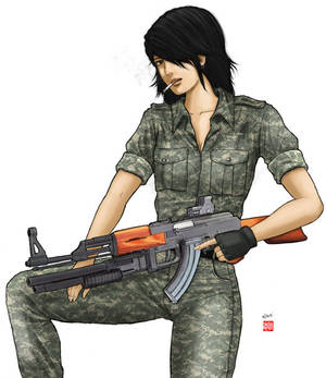 Army Girl Cartoon Porn - army girl | Tumblr -- The front-sight doesn't co-witness