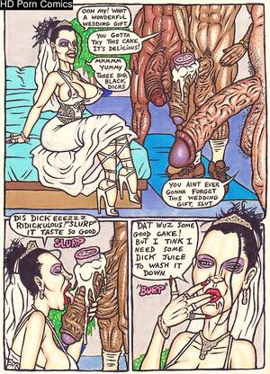 black cum whore cartoon - Wedding Cum Slut comic porn | HD Porn Comics
