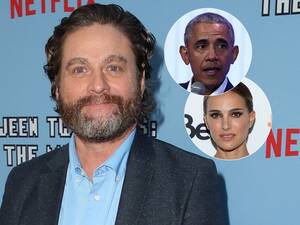 My Pussy Natalie Portman - Zach Galifianakis Wishes He Didn't Ask Natalie Portman, Barack Obama These  'Ferns' Questions