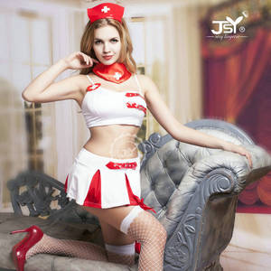 Doctor Who Sexy Girls - 9708 Sexy Nurse Costume New Porn Women White Red Doctor Uniform Hot Erotic  Lingerie Hollow Out