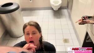 Bathroom Facial Porn - Public Bathroom Facial AMATEUR COUPLE - EPORNER