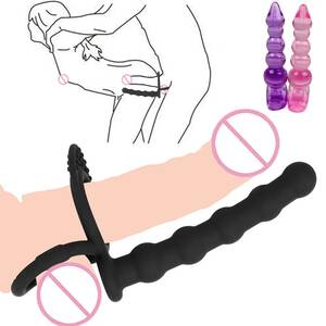 double anal beads - Anal Beads Plug Black Double Penetration Strap On Penis Anus Massage Erotic  Goods Adult Couples Porn Games Sex Toys for Women - AliExpress